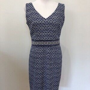 Tory Burch Women's Navy Blue Sheath Dress Size 10 GORGEOUS dress